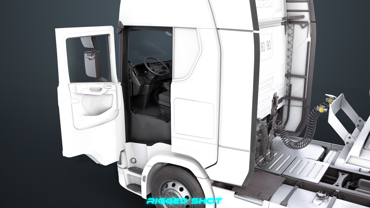 Chassis06 Cement Trailer 01 White URP HDRP Textures