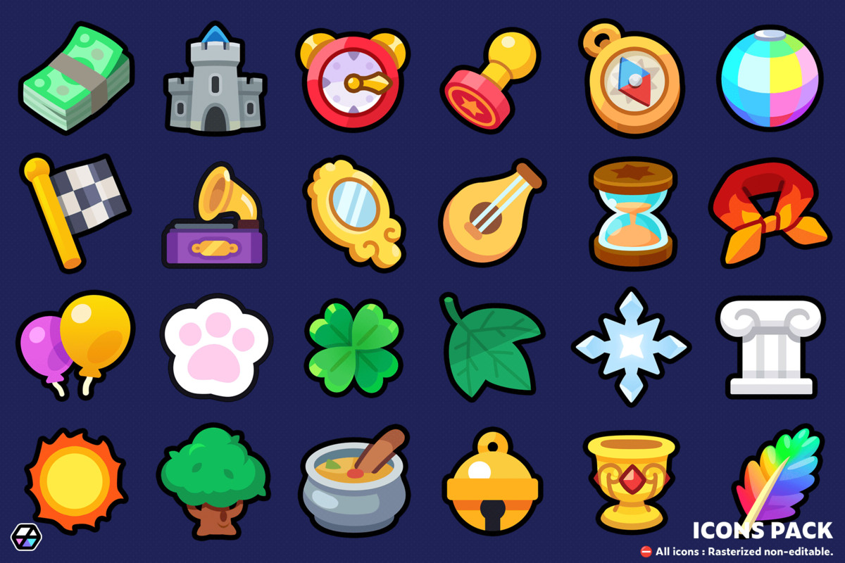 2D Icons - Casual Icon Pack