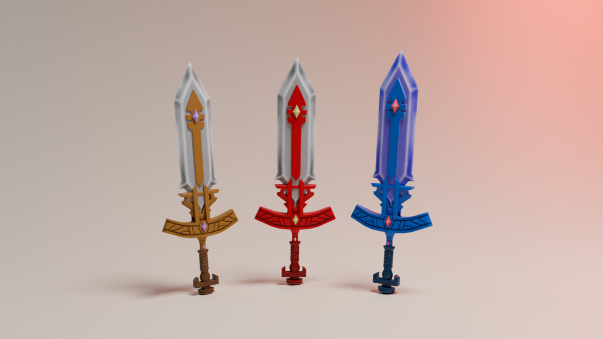 Low Poly Sword Stylized - URP
