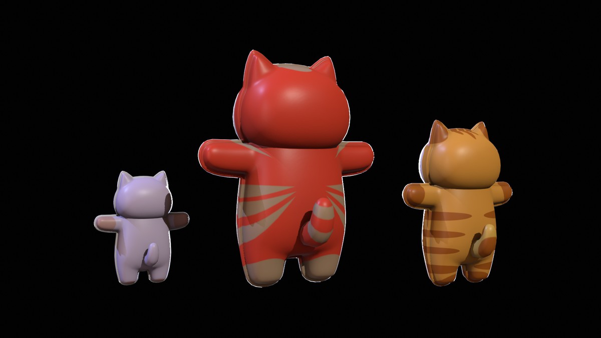 Chibi Carton Cat
