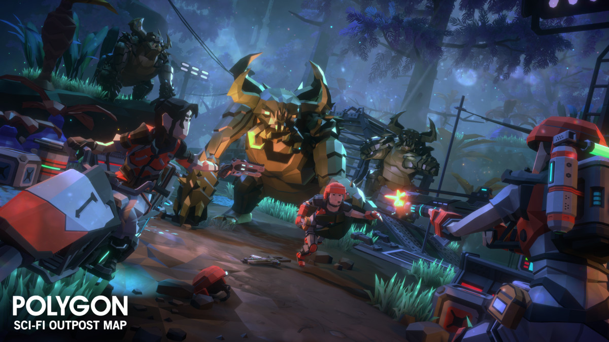 POLYGON - Sci-Fi Outpost Map - Art by Synty