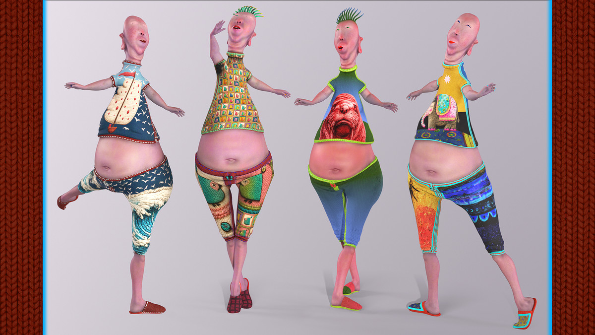 Funky Cartoon People Pack
