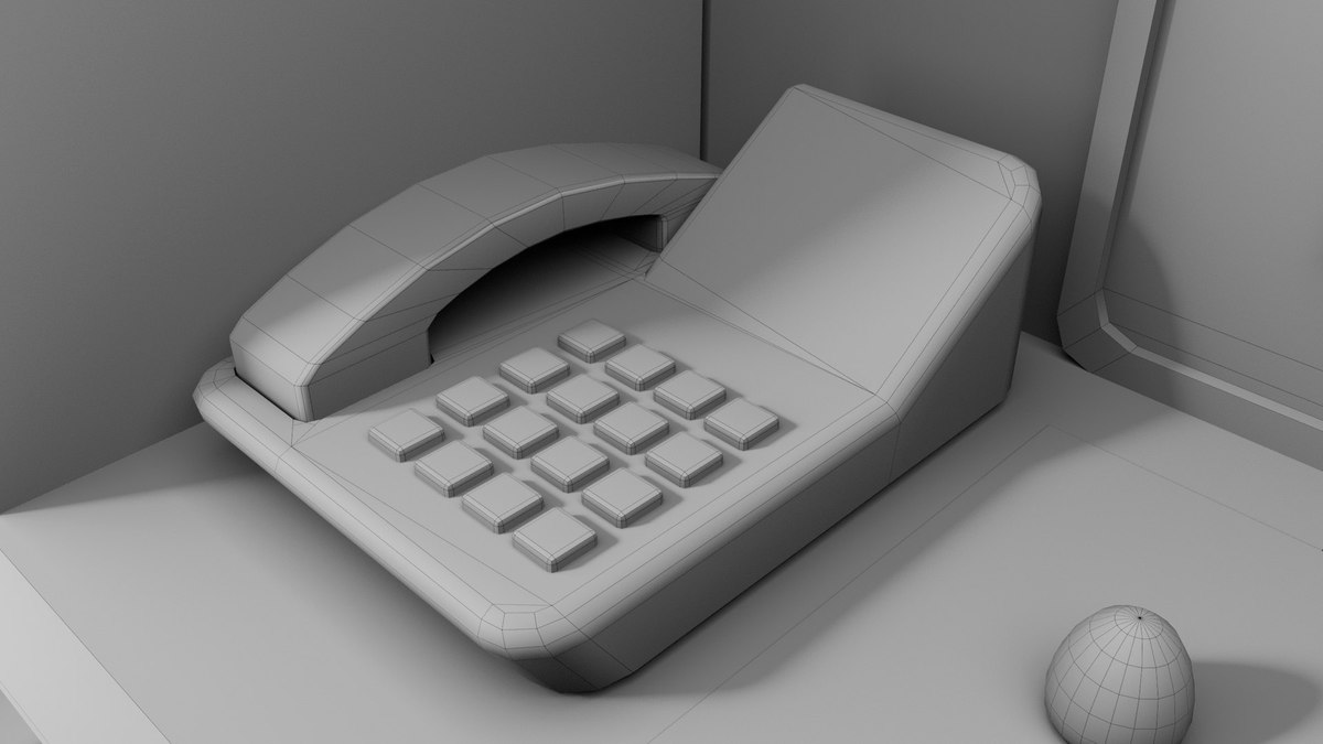 Office Desk Props Single Mat URP HDRP Textures