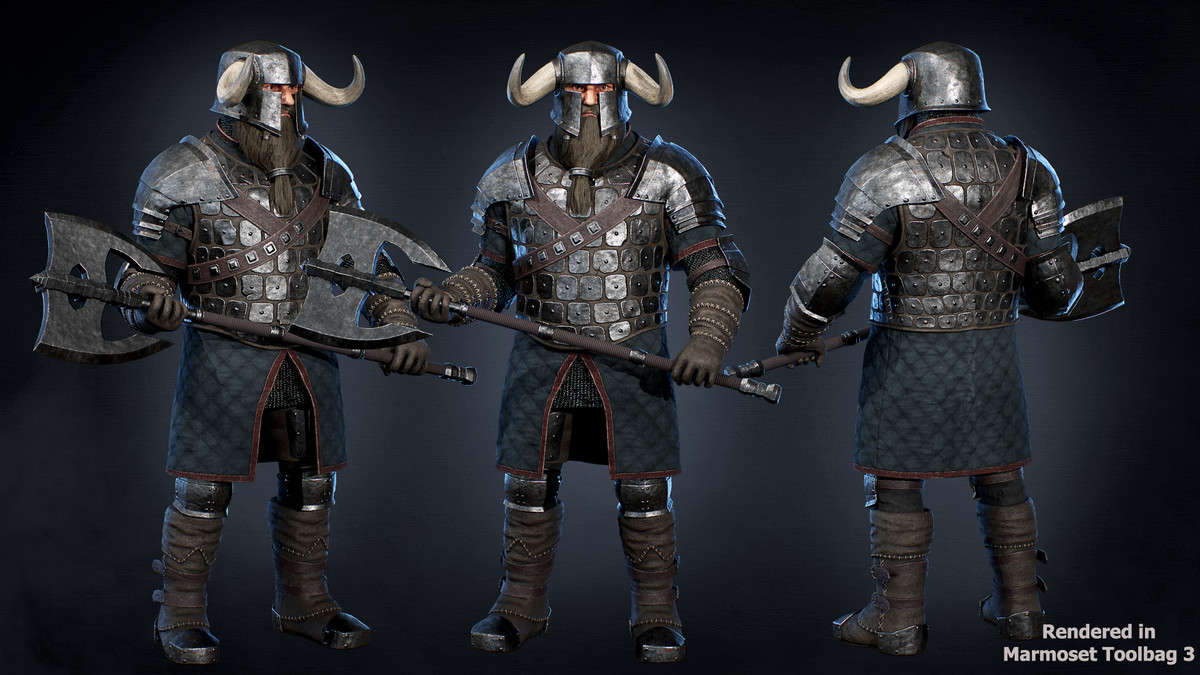 Dwarf Warrior Modular 01