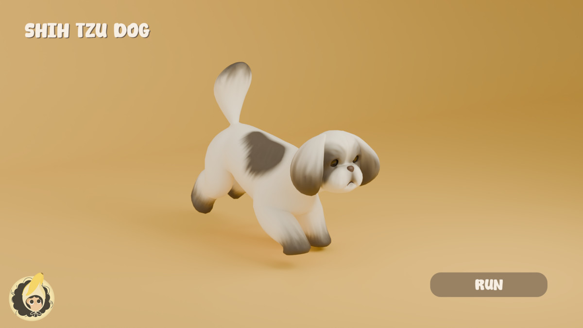 Animated Shih Tzu Dog