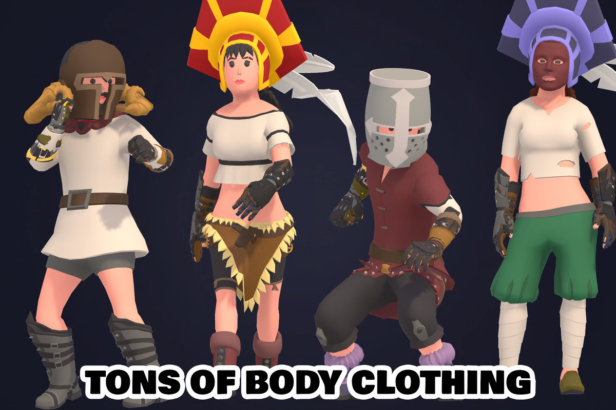 Customizable 3D Fantasy Characters Bundle