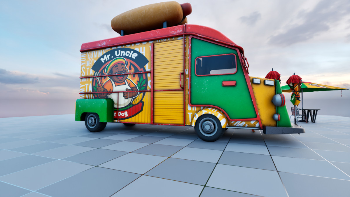 Stylized Food Truck