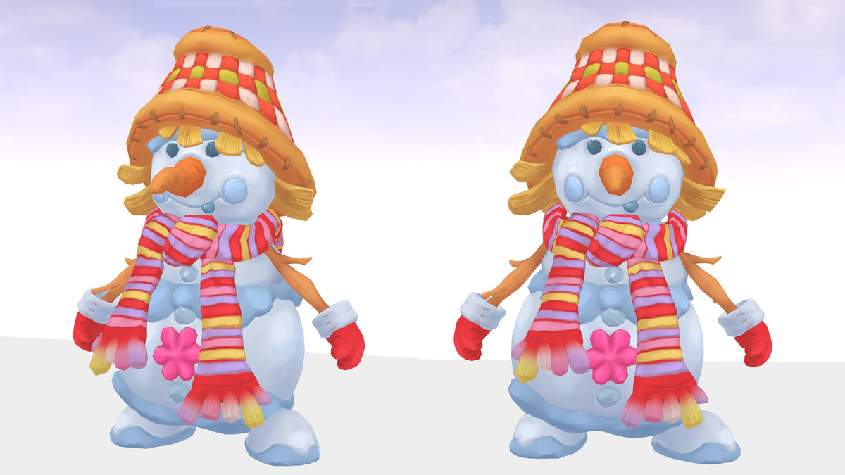 snowman with hat