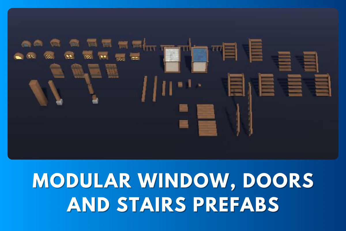 Stylized Modular Buildings Fantasy Village