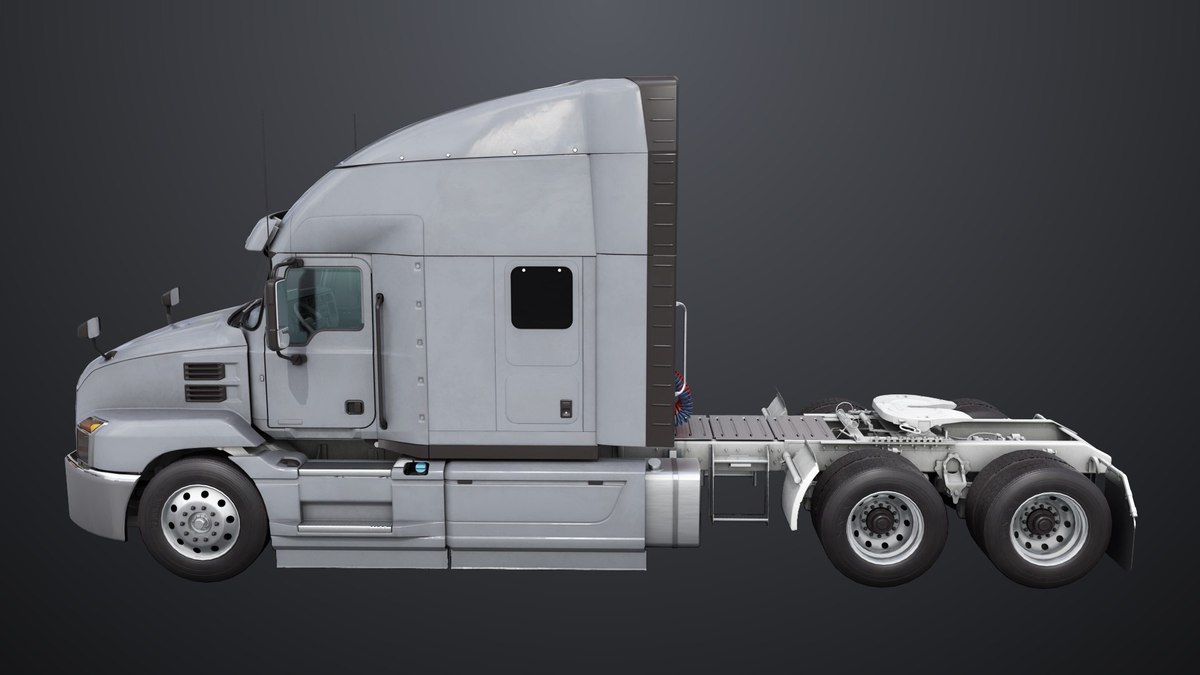 Heavy Truck Chassis 05 Grey Interior URP HDRP Textures