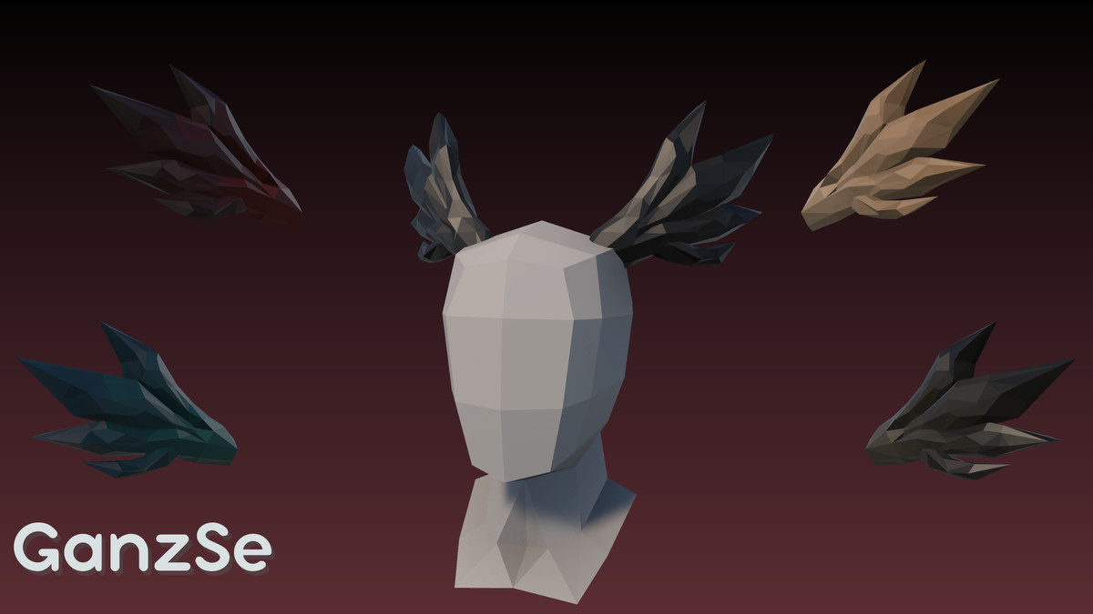 GanzSe Horns - Fantasy Low Poly Pack