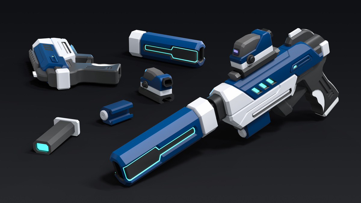 Sci-Fi Weapons Mini - Low Poly Asset Pack