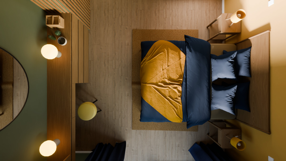 Photorealistic Bedroom Interior – HDRP Ready