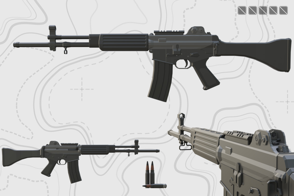 Low Poly Weapon Bundle Pack Fin