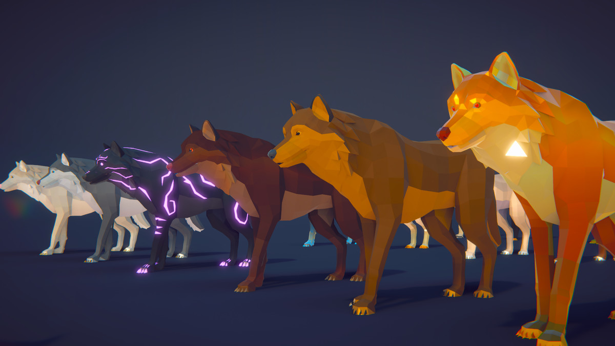 Poly Art: Wolf