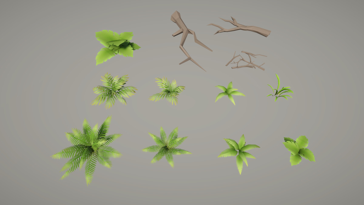 STYLIZED Fantasy Nature Pack: Tropical Island - Low Poly 3D Art