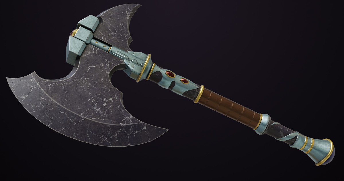 Battle Axe 08 URP HDRP Textures