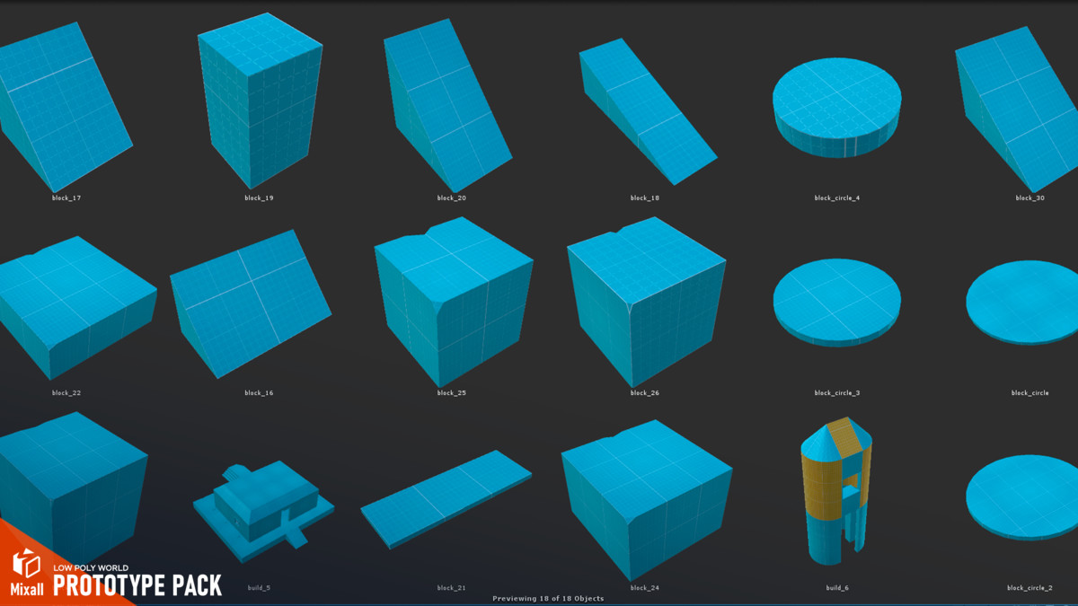 LOW POLY WORLD - PROTOTYPE PACK