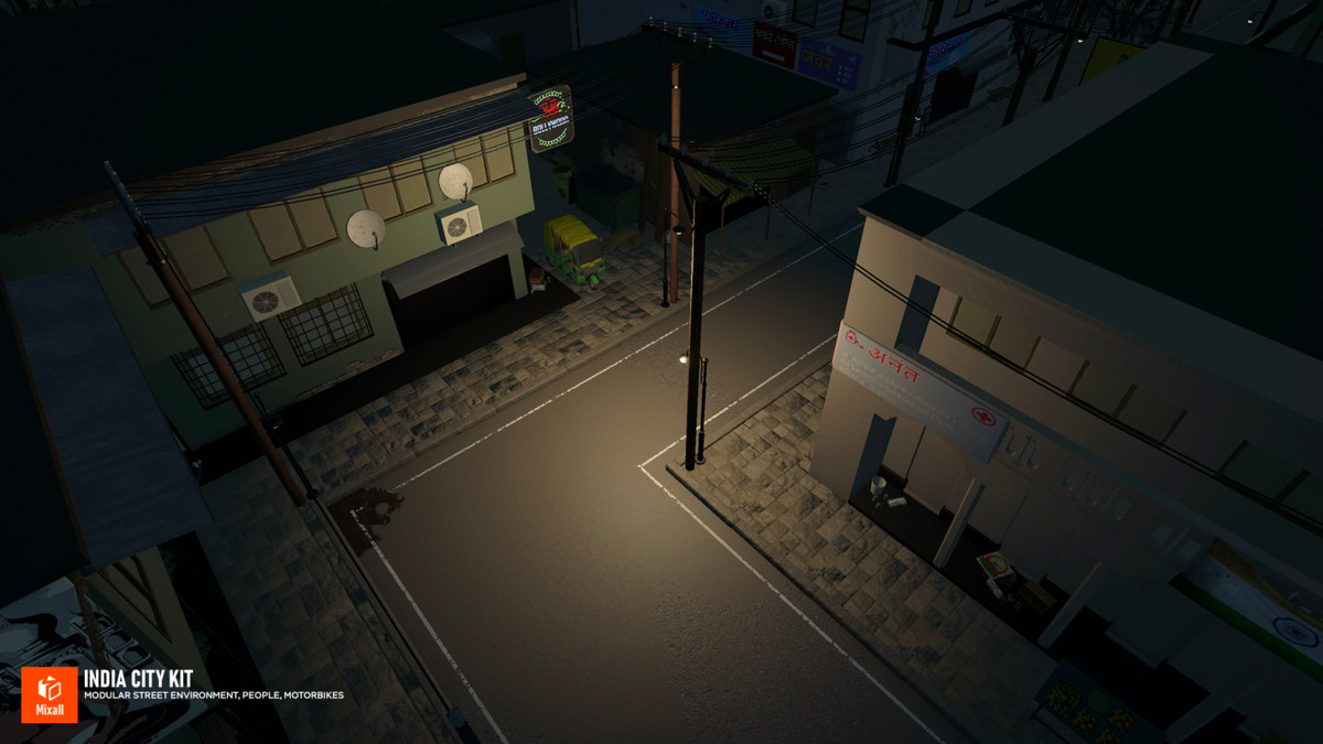 India City Kit - Modular Street Environment, People, Motorbikes