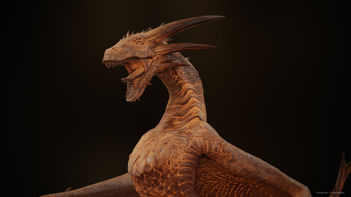 Fire breathing Wyvern