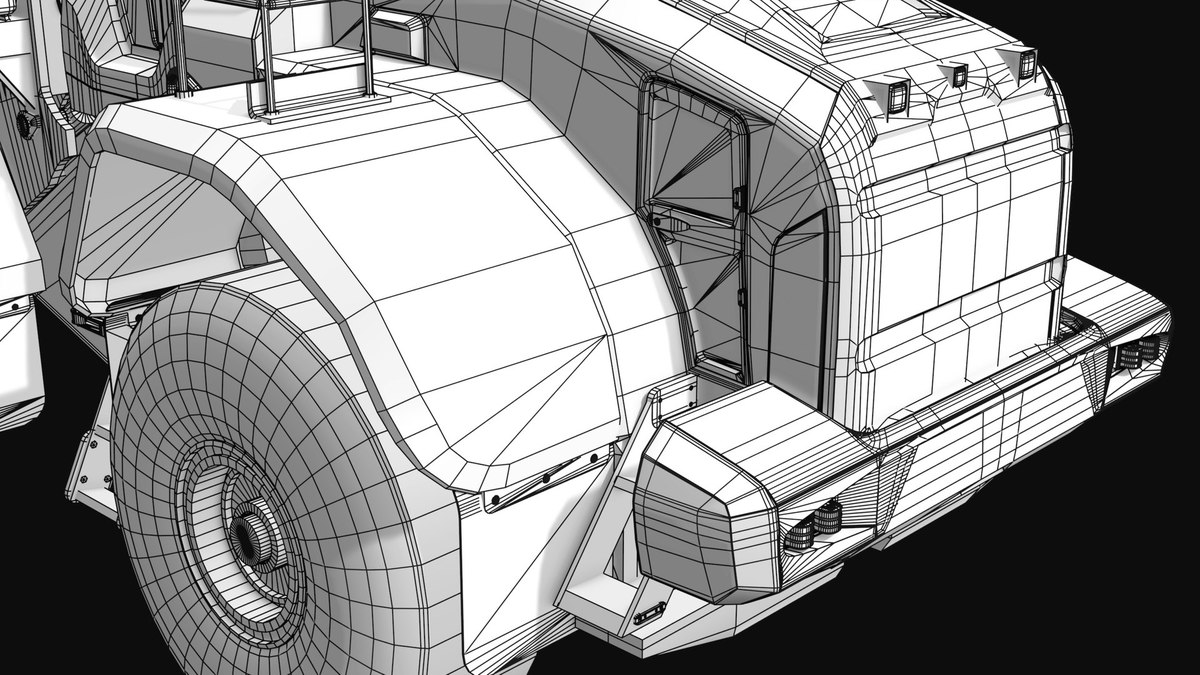 Mining Truck 02 URP HDRP Textures
