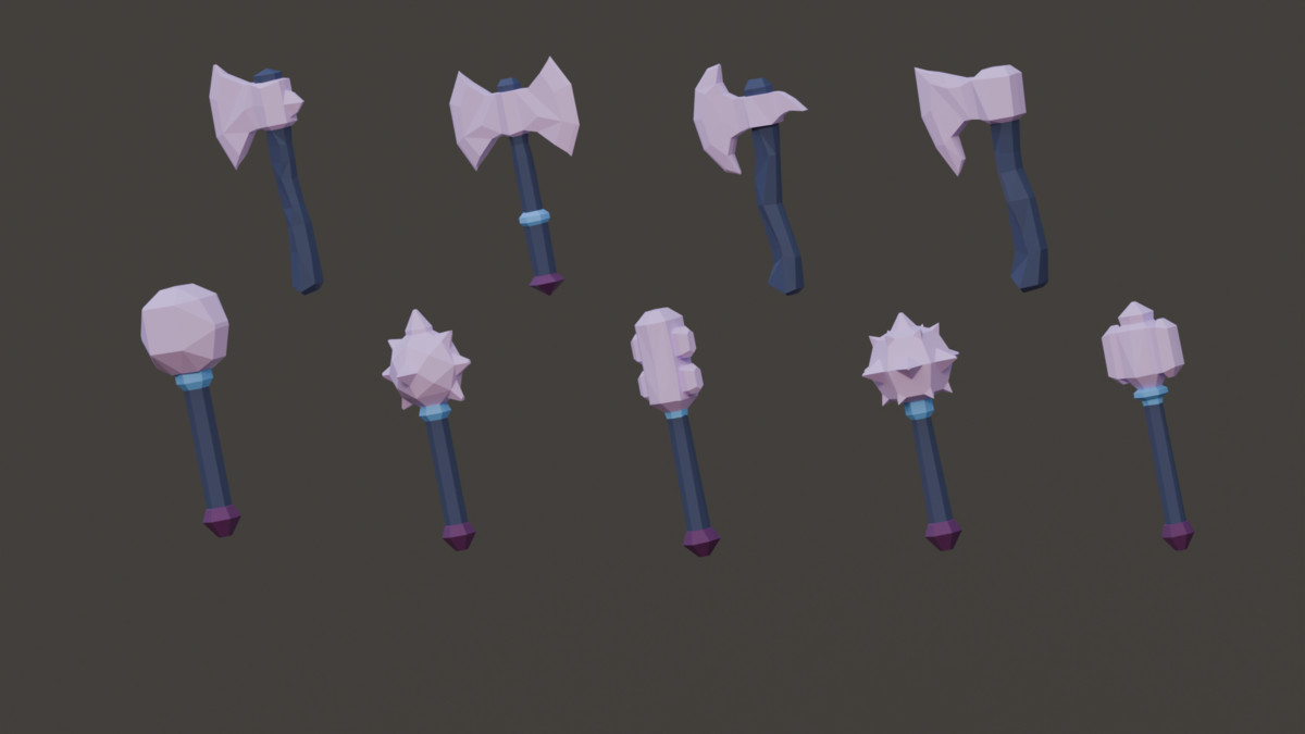 Fantasy Melee Weapons - Low Poly Pack