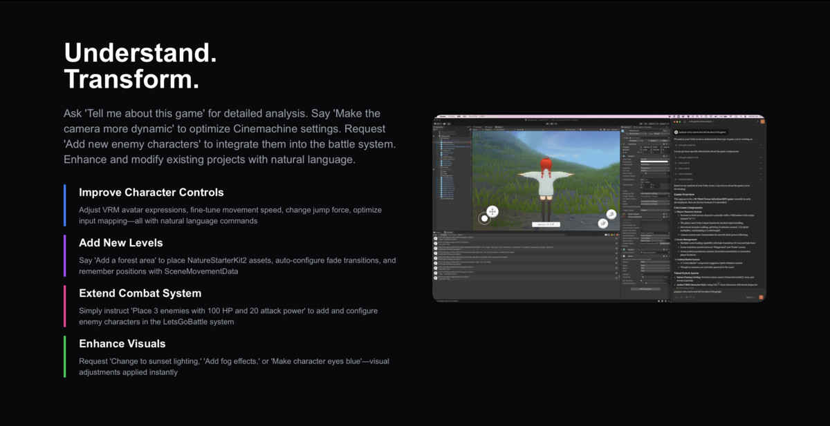 Synaptic AI Essential - Natural Language Control for Unity