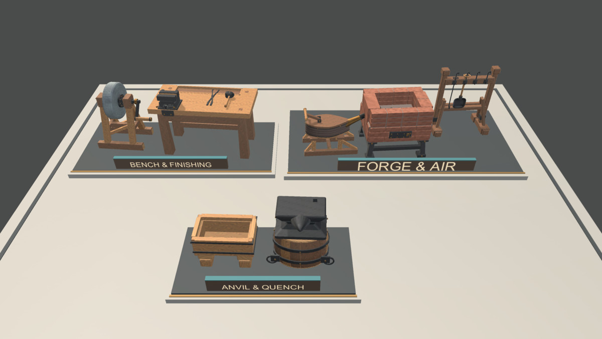 Copperleaf Workshop - Static Smithing and Craft Props