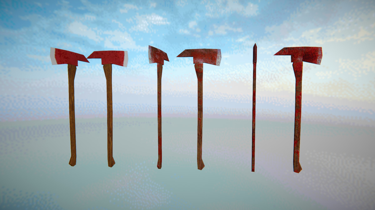 PSX Retro Horror Mega Melee Weapons Bundle Asset Package