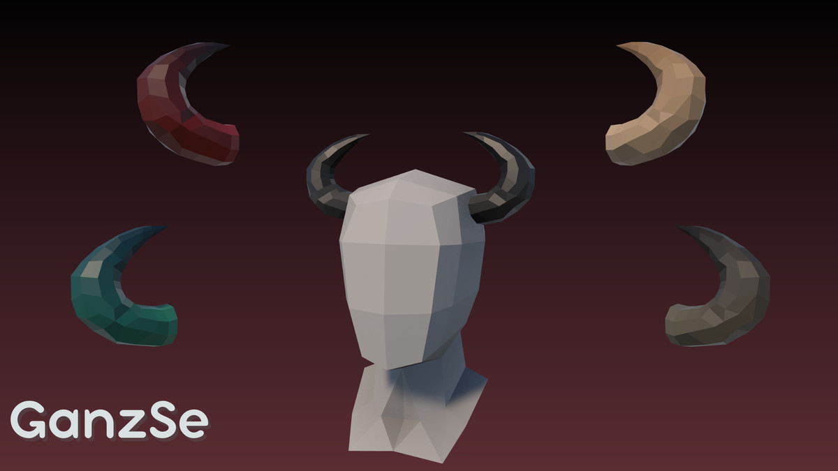 GanzSe Horns - Fantasy Low Poly Pack