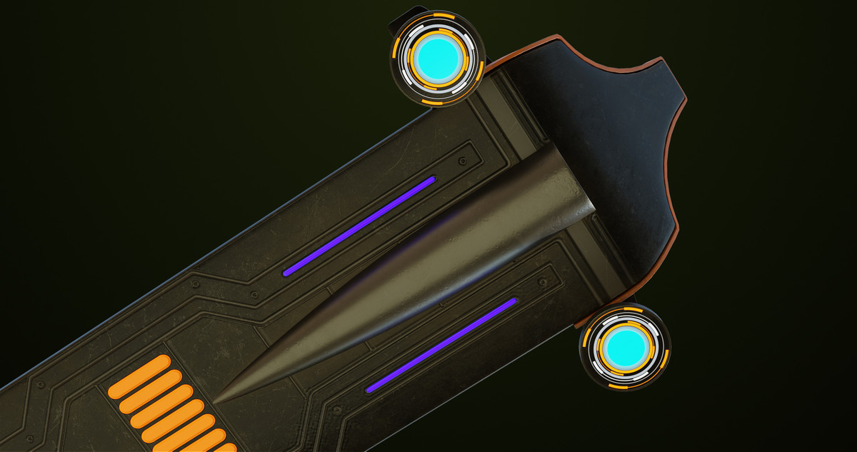 Sci Fi Hoverboard 08 URP HDRP Textures
