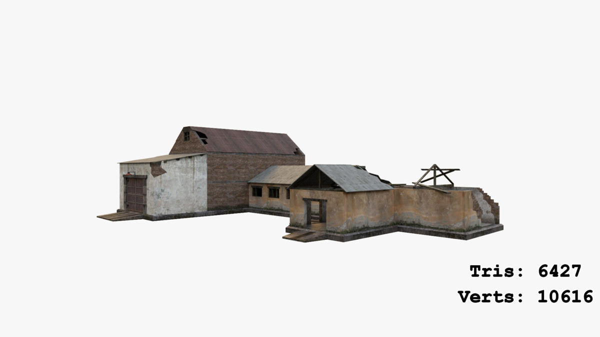 Abandoned Apocalyptic Buildings Mega Pack