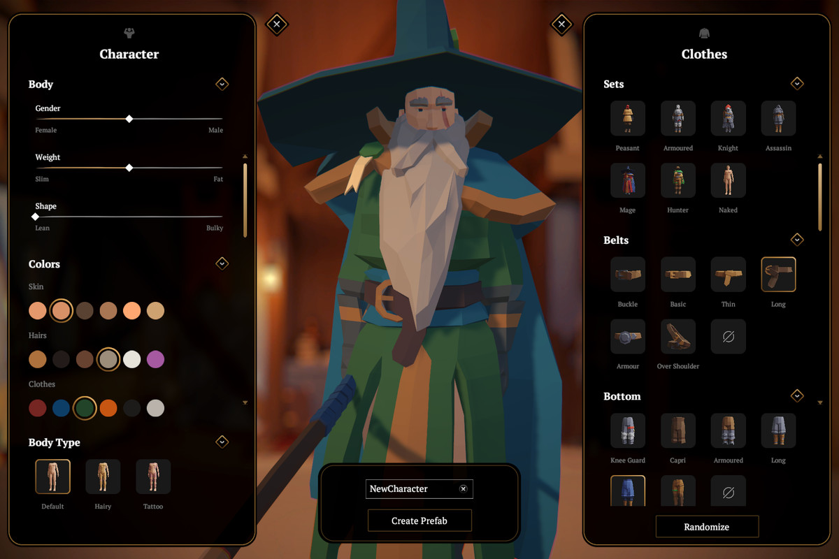 PolyActors - Modular Fantasy People