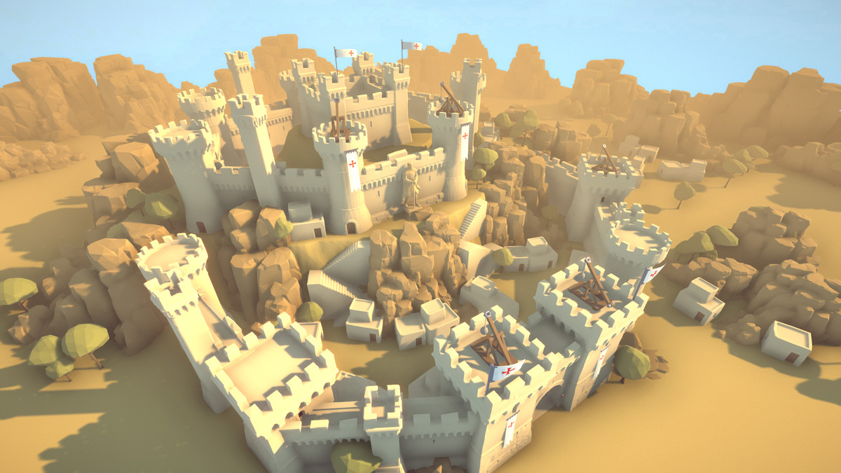 Templar Castle - Low Poly