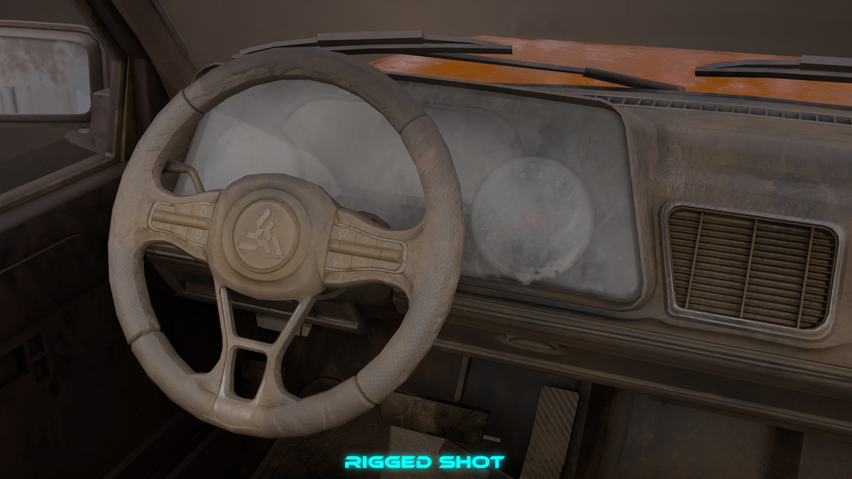 Pickup Truck01 Old Rusty HDRP URP Textures