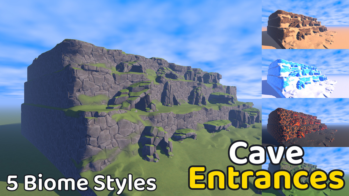 Stylized Nature - Cave Entrances Pack