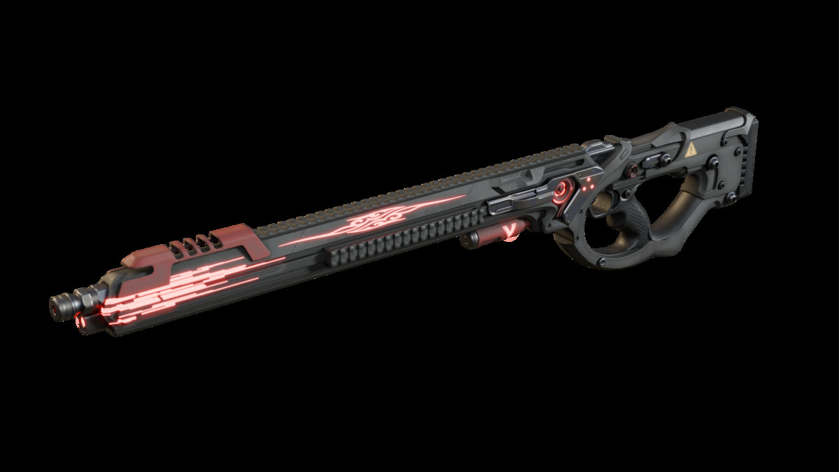 Sci-Fi Weapons - Neon SciFi Sniper Rifles with 5 Skins per Weapon
