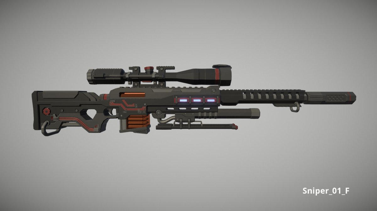 Cyberpunk Armory - Low Poly