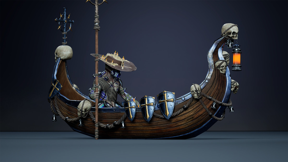 Fantasy Cyborg Boatman