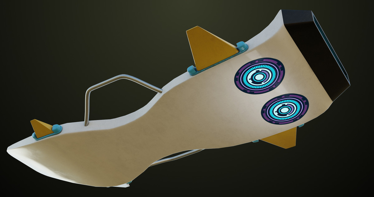 Sci Fi Hoverboard 7 URP HDRP Textures