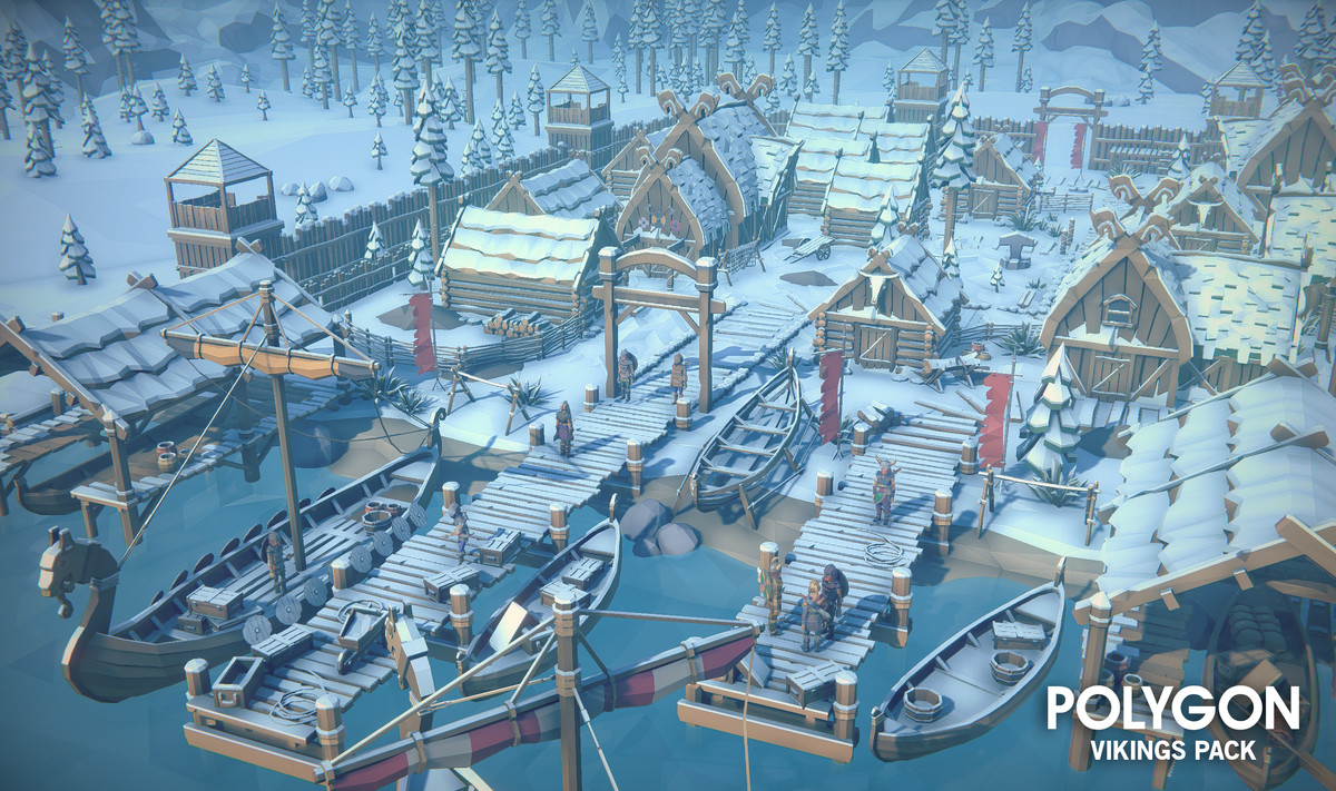 POLYGON Vikings - Low Poly 3D Art by Synty