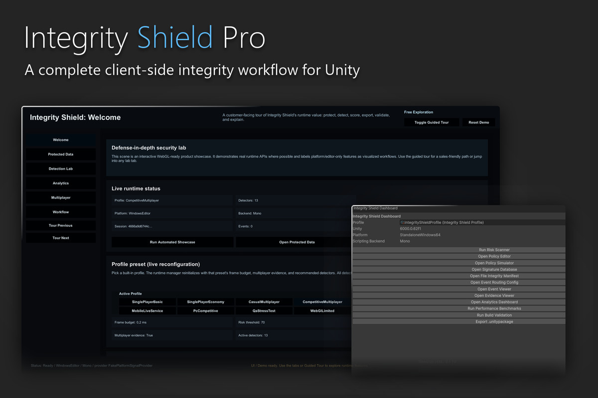 Integrity Shield Pro - Anti-Cheat, Tamper Detection & Protected Saves