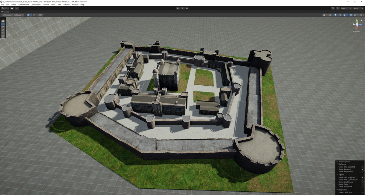 3D Model - Historic British Castle