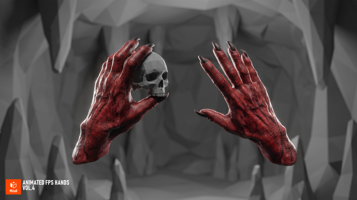 Animated FPS Hands Vol.4