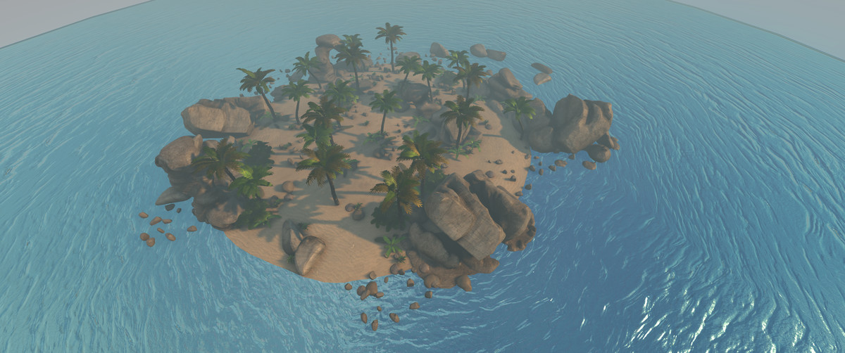 Realistic Beachfront Nature Island 4 Asset Package