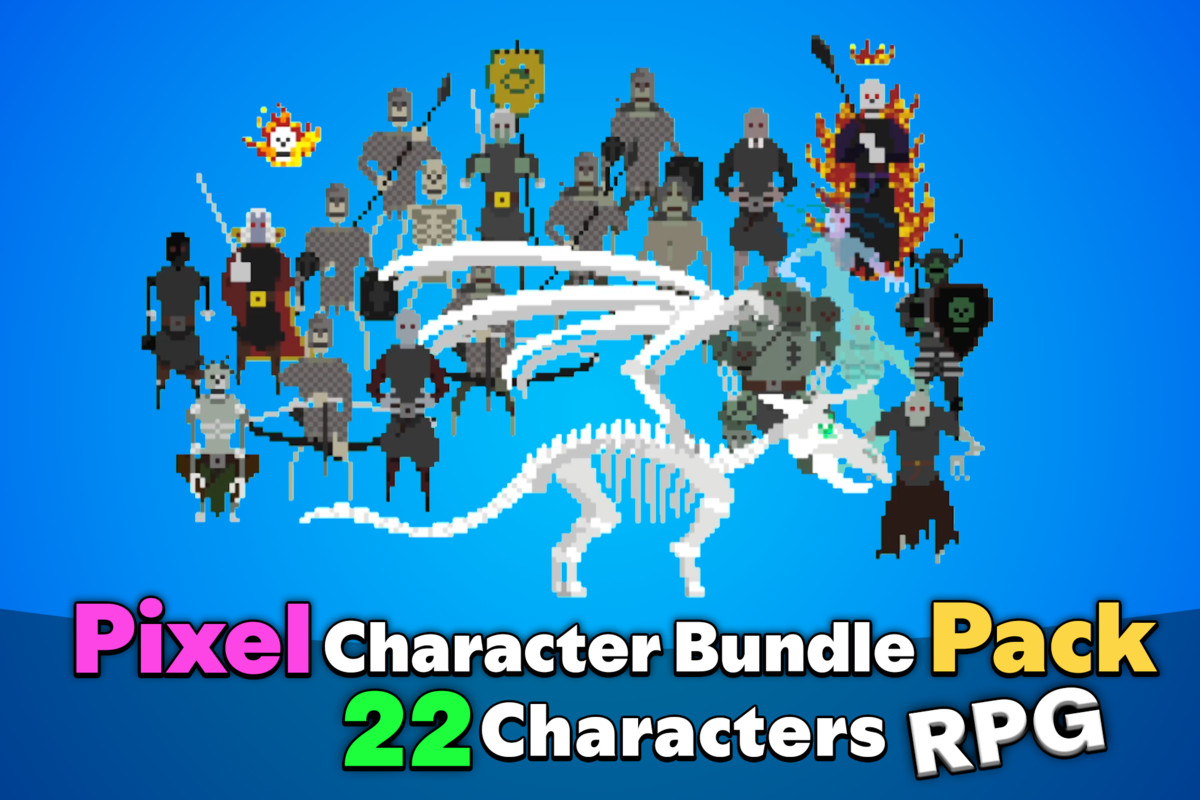 Pixel 2D RPG Character Mega Pack (Faction Martes)