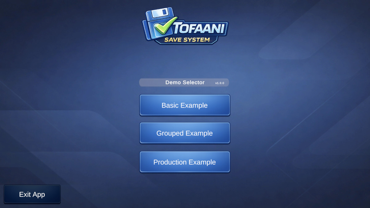 Tofaani Save System - Modular Save Framework for Unity