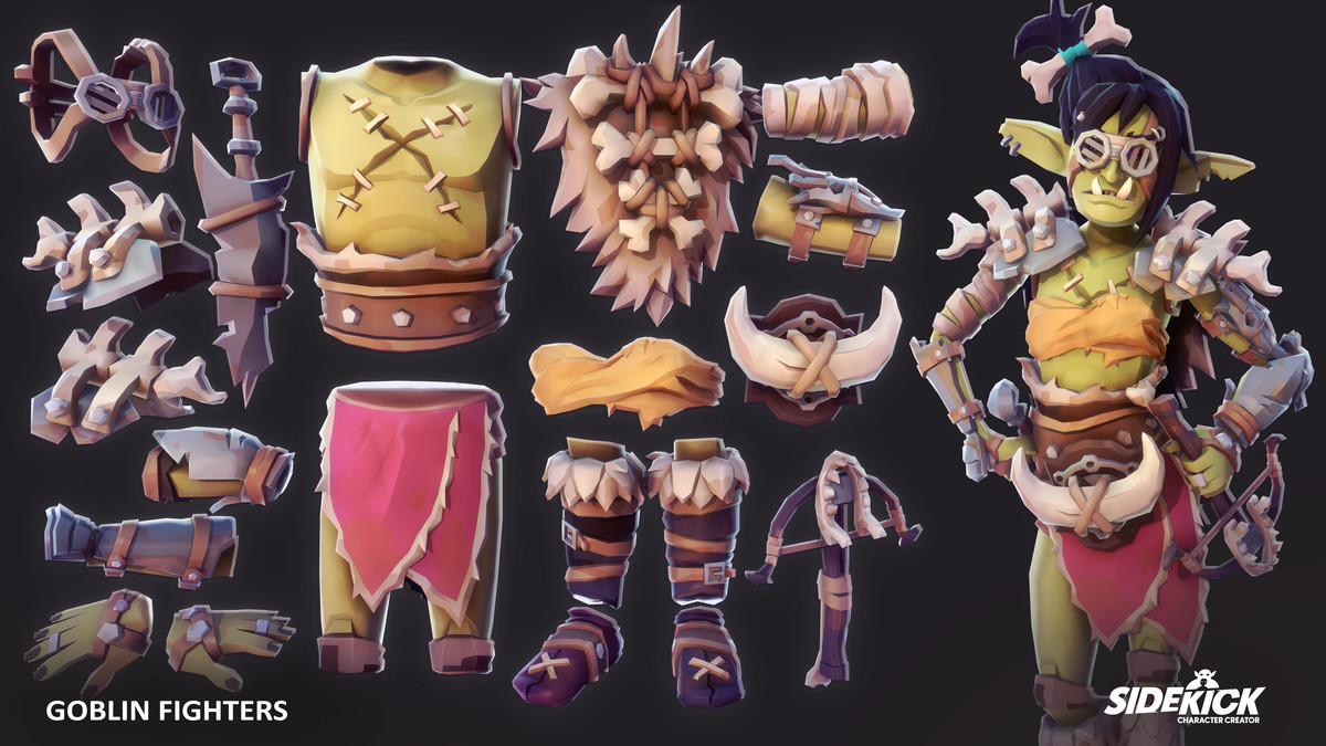 Goblin Fighters – Sidekick Modular Characters by Synty