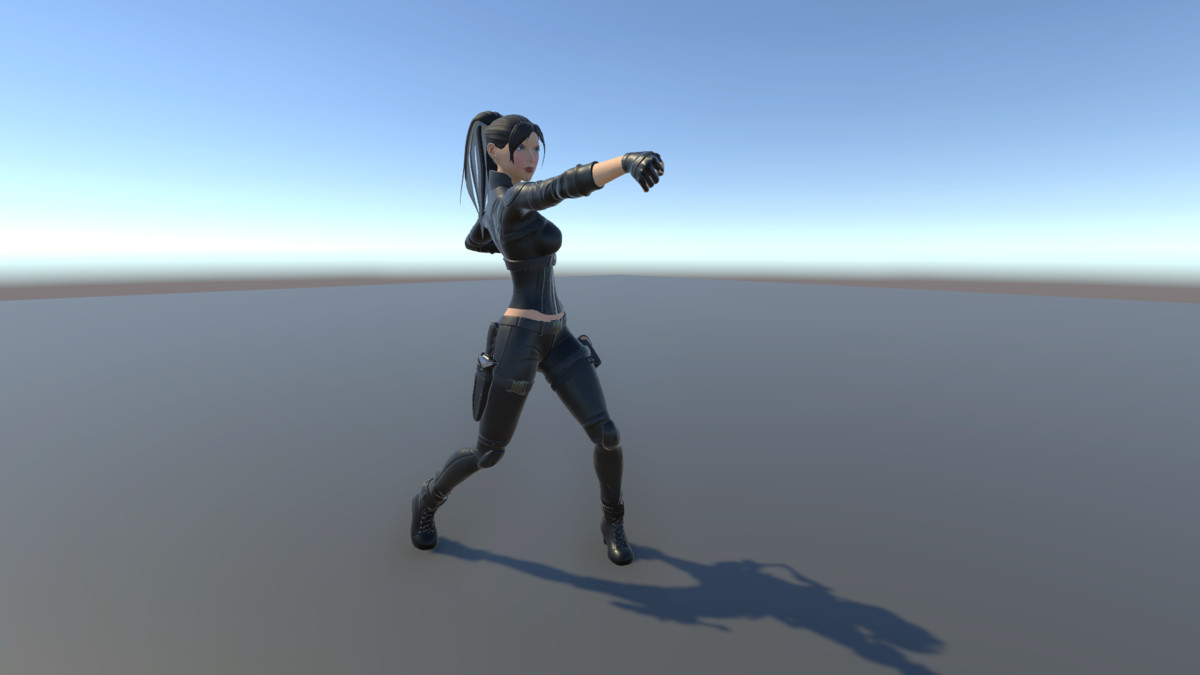 3D Lady In Black