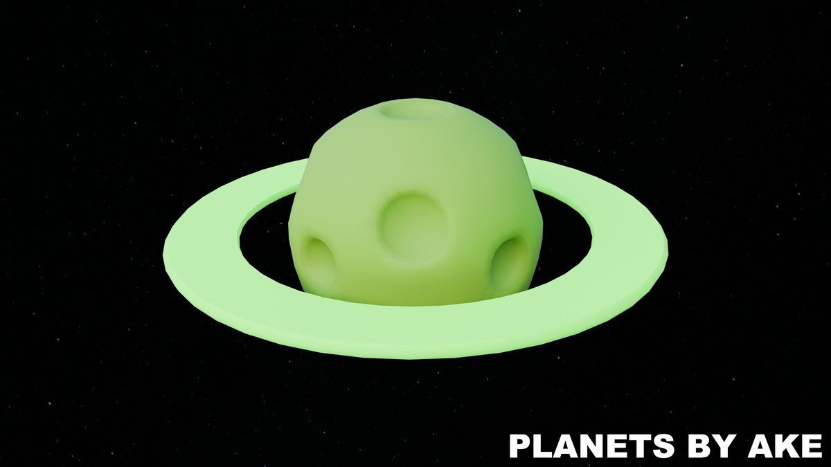 Planets - Stylized Low Poly Asset Pack by Ake
